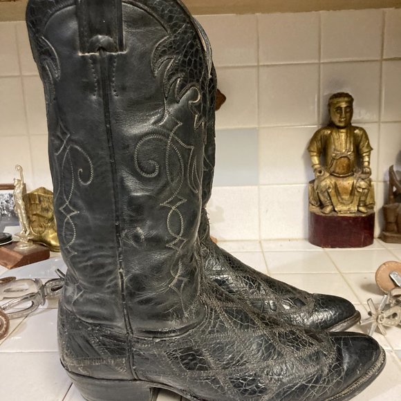 JUSTIN ALLIGATOR BOOTS 10 D main image 11